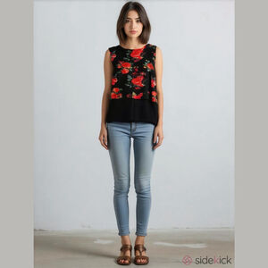 Womens mandy evans Floral tank top